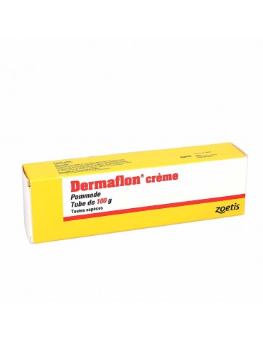 Boîte jaune de Dermaflon, Crème Cicatrisante 100 g