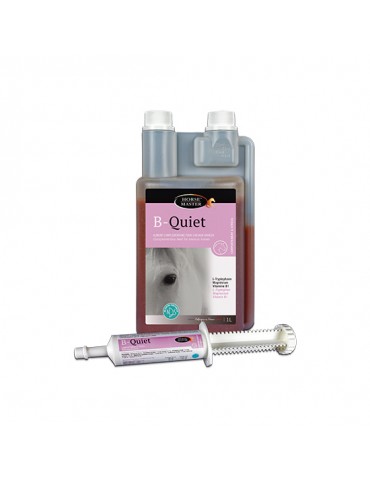 Bouteille de 1L et seringue de B-Quiet Horse Master