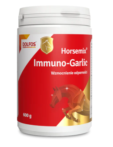 Pot en plastique de 600 g de Horsemix Immuno Garlic