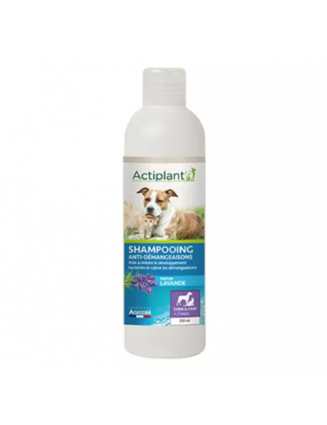 Shampooing Anti-Démangeaison Actiplant' pour chien et chat de 250 ml.