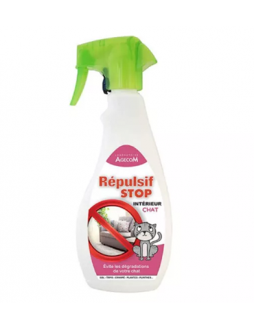 Spray de 500 ml Répulsif Stop Intérieur Chat