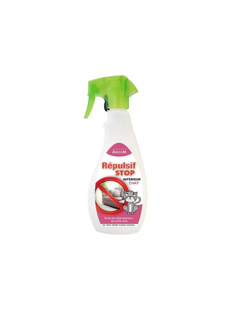 Spray de 500 ml Répulsif Stop Intérieur Chat