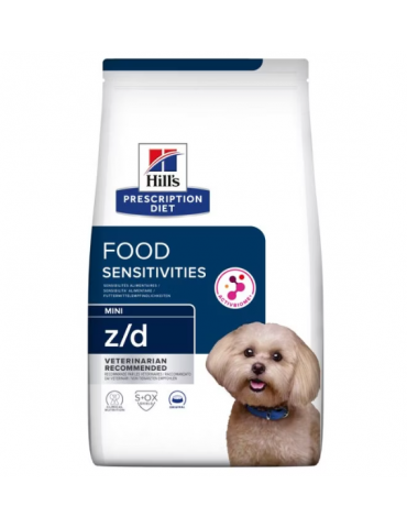 Sac de croquettes pour chien Hills Prescription Diet Z/D Mini de 1kg