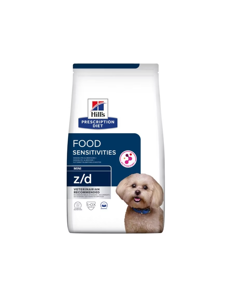 Sac de croquettes pour chien Hills Prescription Diet Z/D Mini de 1kg