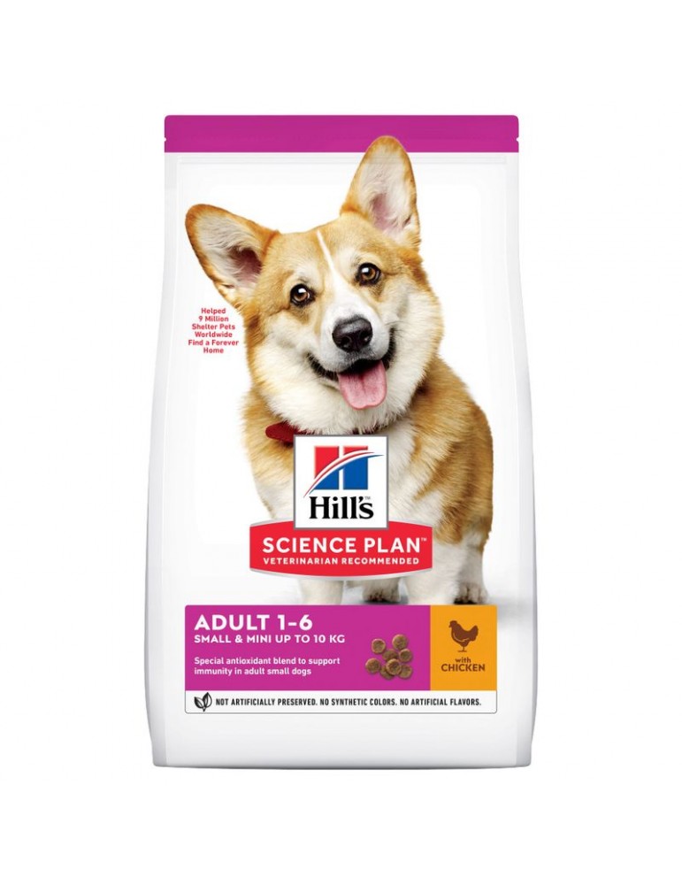 Sac de croquettes pour chien Hill's Science Plan Adult 1-6 Small & Mini