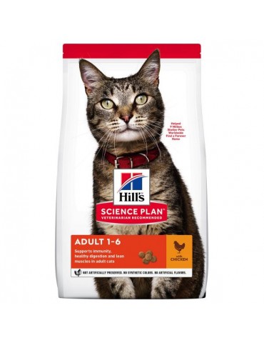 Sac de croquettes pour chat Hill's Science Plan Adult Optimal Care de 10kg au poulet