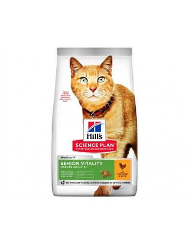 Sac de croquettes pour chat Hill's Science Plan Senior Vitality 7+ de 1,5 kg