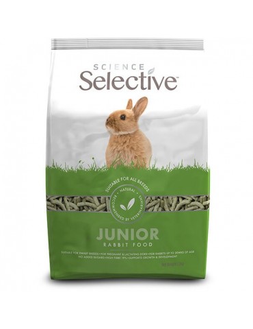 Sac de nourriture pour lapin junior de 1.5 kg