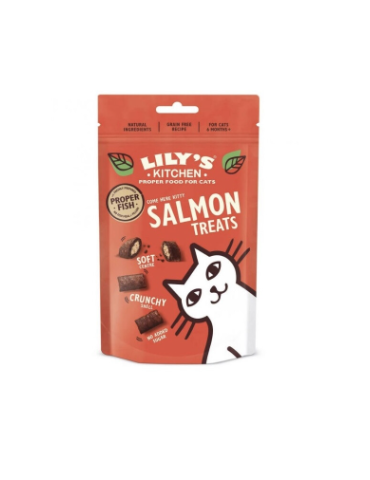 Sachet de friandises Lily's Kitchen au saumon pour chats