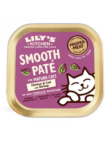 Barquette de terrine Lily's Kitche pour chat senior