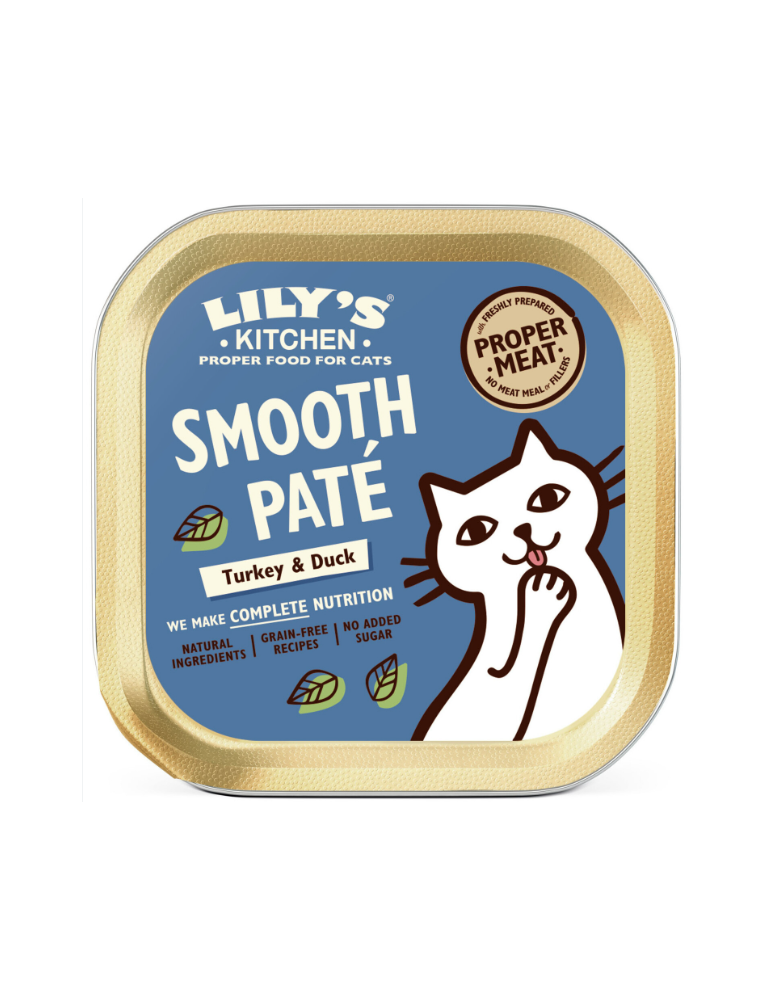 Pâtée Lily's Kitchen Dinde & Canard pour Chat 85g
