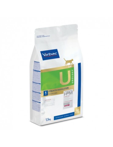 Sac de croquettes pour chat Virbac Veterinary HPM Urology Sissolution & Prevention de 1.5kg