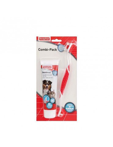 Combi-Pack Brosse à Dents + Dentifrice Chiens et Chats