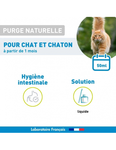 Description du produit purge naturelle Vetoform chat 50 ml