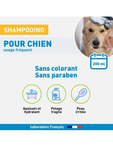 Description du produit shampooing fréquent Vetoform pour chien