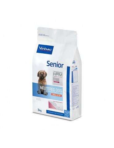 Sac de croquettes pour petit chiens Virbac Veterinary HPM Senior Neutered Small & Toy de 3kg