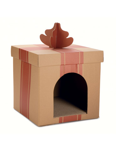 Griffor en forme de paquet cadeau pour chat