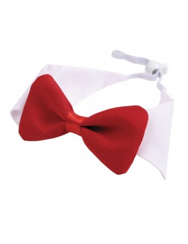 Nœud Papillon de Noël Rouge et Blanc WOUAPY