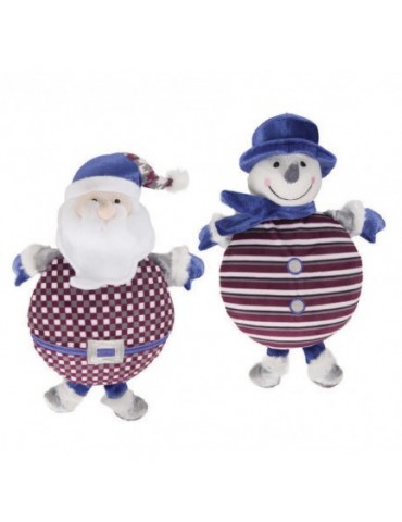 Peluche Père Noël et Bonhomme de Neige FLAMINGO