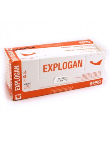 Boîte de 100 gants d'Exploration Explogan