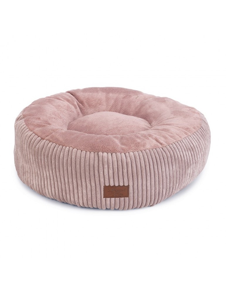 Coussin en Velours Côtelé Rose Coussin en Velours Côtelé Rose