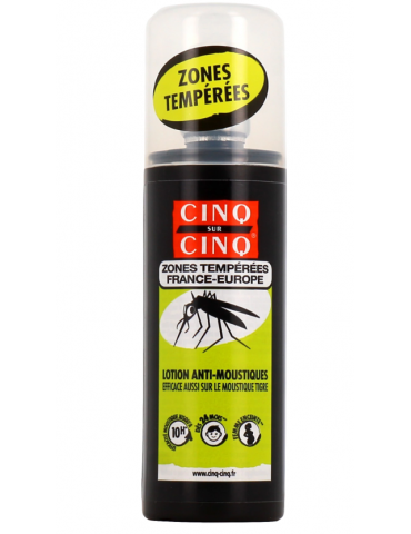 Spray Anti-Moustiques Zones Tempérées Cinq sur Cinq