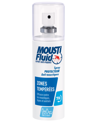 Spray Protecteur Zones Tempérées Mousti Fluid 100 ml