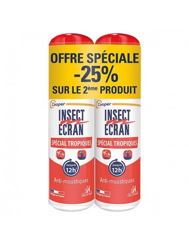 Lot de 2 Insect Ecran Spray Spécial Tropiques