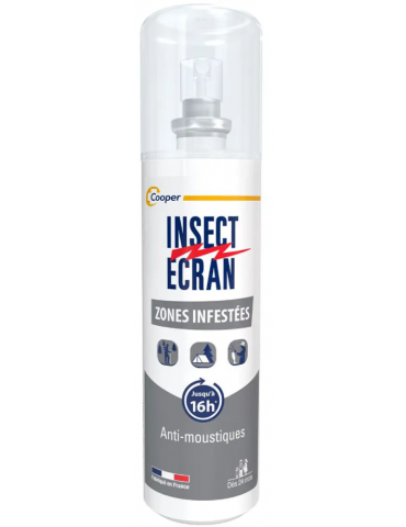 Insect Ecran Spray Spécial Zones Infestés 100 ml Cooper