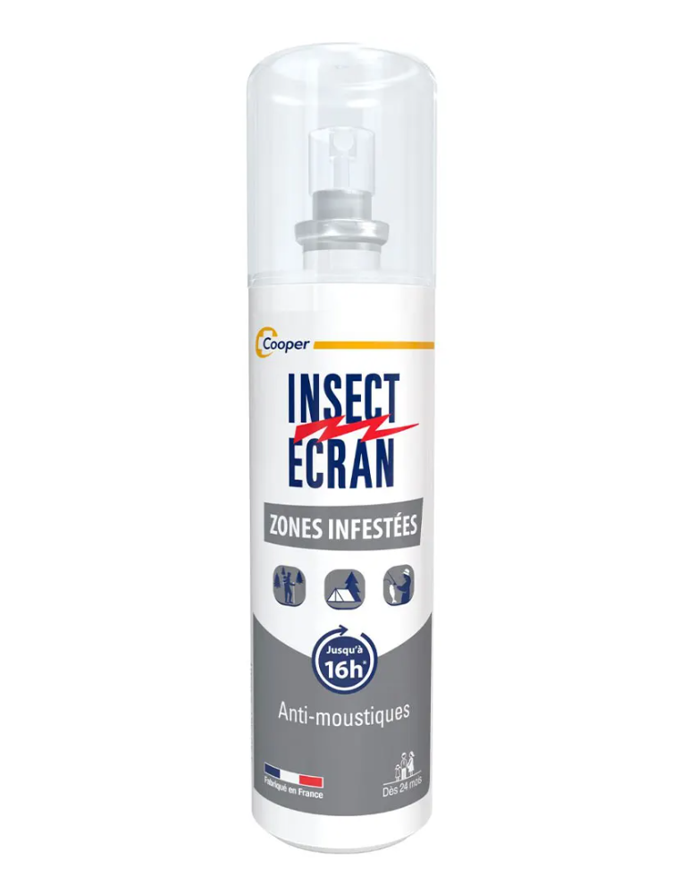 Insect Ecran Spray Spécial Zones Infestés 100 ml Cooper