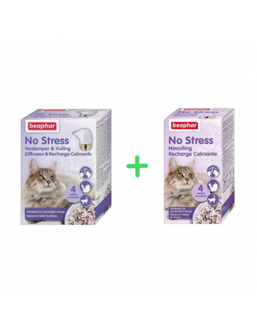 Lot Diffuseur + Recharge No Stress Beaphar