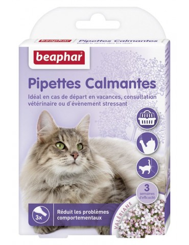 Boîte de pipettes calmantes Beaphar pour chat