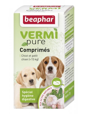 Boîte de comprimé Vermipure pour Chiot et Petit Chien