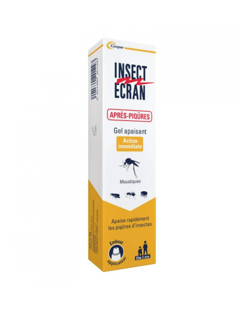 Boîte de Insect Ecran gel apaisant