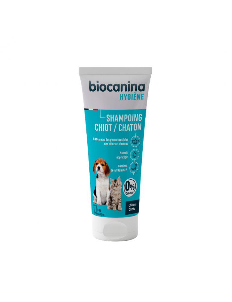 Tube de shampoing biocanina pour chiot et chaton