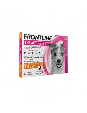 Boîte de 3 pipettes Frontline Tri-Act Chien S