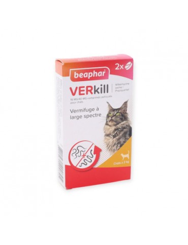 Boîte de vermifuge beaphar Verkill pour chat