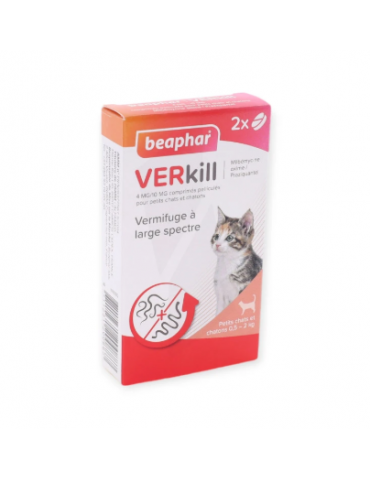 Boîte de vermifuge beaphar Verkill pour chaton