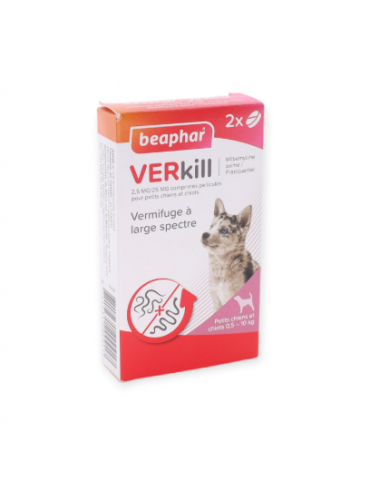 Boîte de vermifuge beaphar Verkill pour chiot