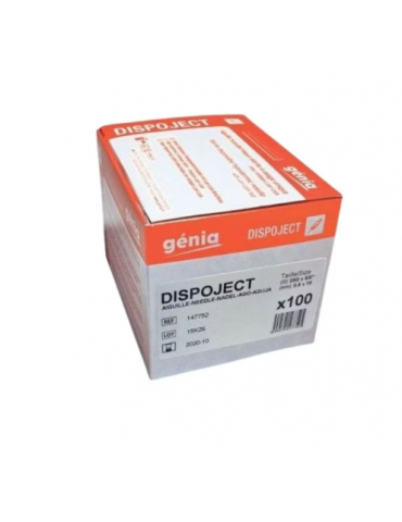 Boîte d'aiguille dispoject couleur orange
