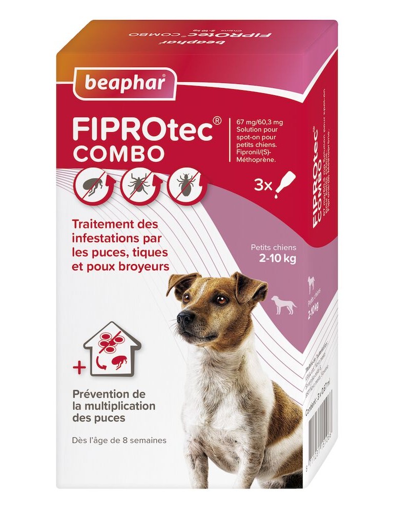 Nouveau packaging FIPROtec Combo 67 mg