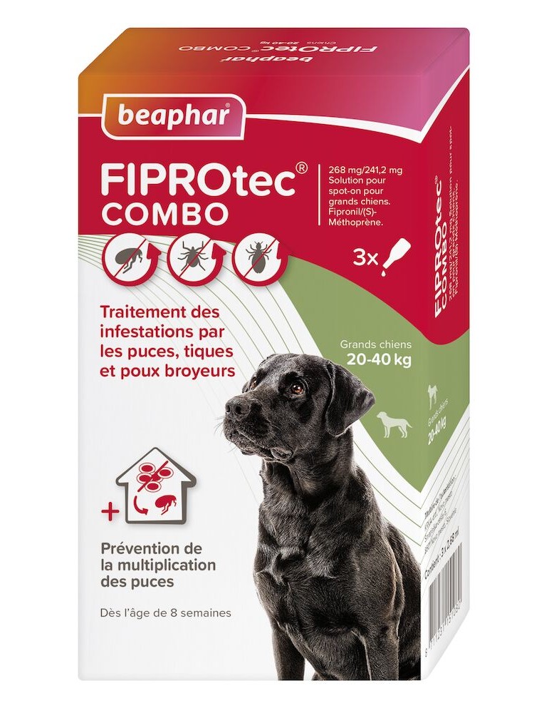 Nouveau pakaging fiprotec combo 268 mg