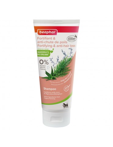 Tube de shampoing beaphar Fortifiant & Anti-chute de Poils Chien et Chat de 200 ml