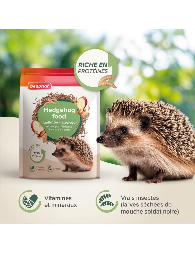 Aliment Complet pour Hérissons Beaphar – Avec Insectes et Nutriments ...
