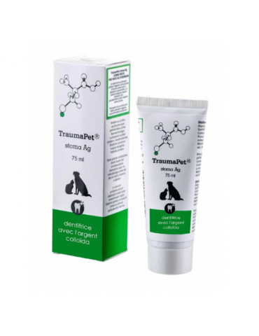Tube et boîte de dentifrice TraumaPet® Gel Ag