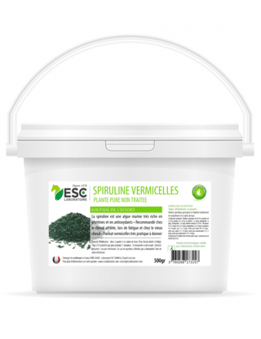 Seau de spiruline vermicelle 500 g ESC
