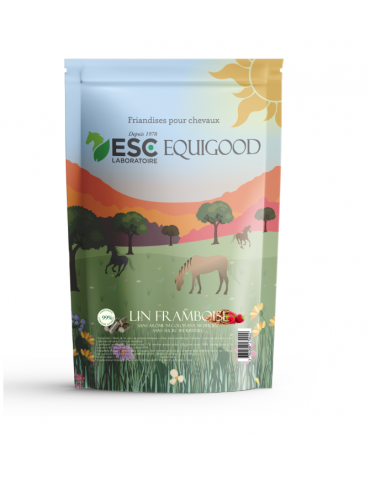 Sachet de 1 kg de friandises Equigood Lin Framboise