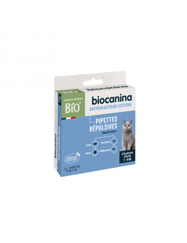 Boîte de 3 pipettes chat biocanina