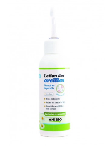 Flacon de lotion des oreilles anibio