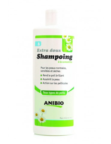 tube de shampoing anibio a la camomille